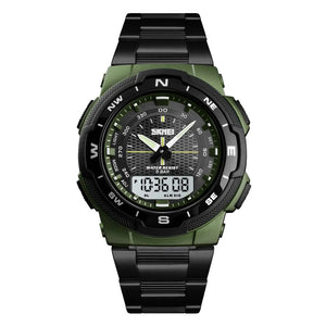 Skmei - 1370 - Navitech Dual Display Watch - ArmyGreen image 1