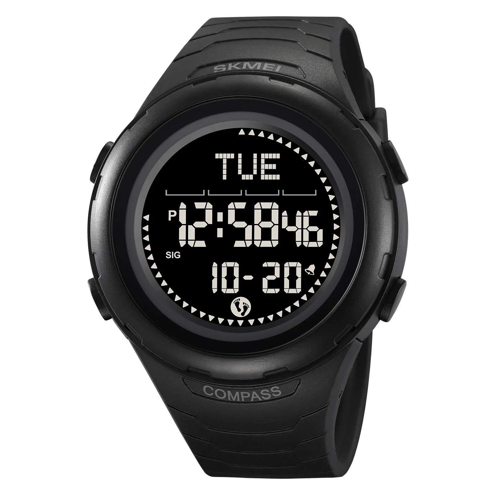Skmei - 2166 - Step Master Digital Watch - Black/Black image 0