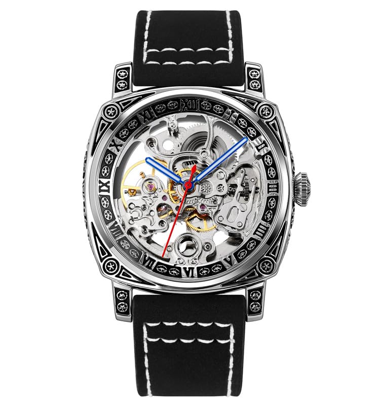 SKMEI - 9271 - Premium Automatic Skeleton Watch - black image 0