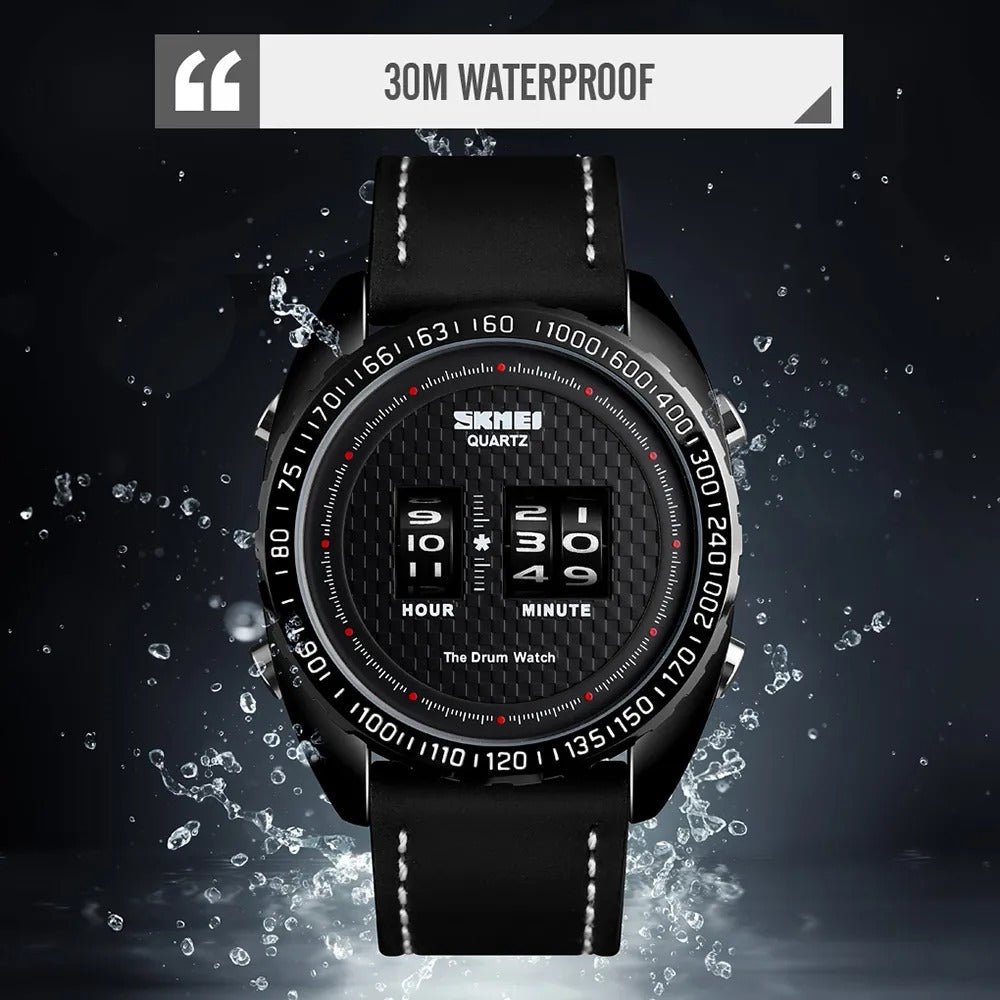 SKMEI - 1516 - High Quality Luxury Watch - Black/Black-Black image 3