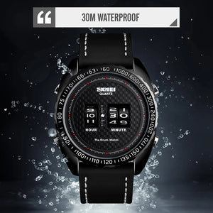 SKMEI - 1516 - High Quality Luxury Watch - Black/Black-Black image 3