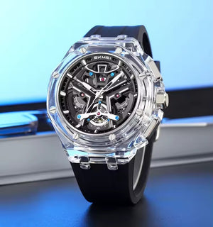 SKMEI - 2426 - Aggressive Sporty Chronograph Watch - white/black image 1