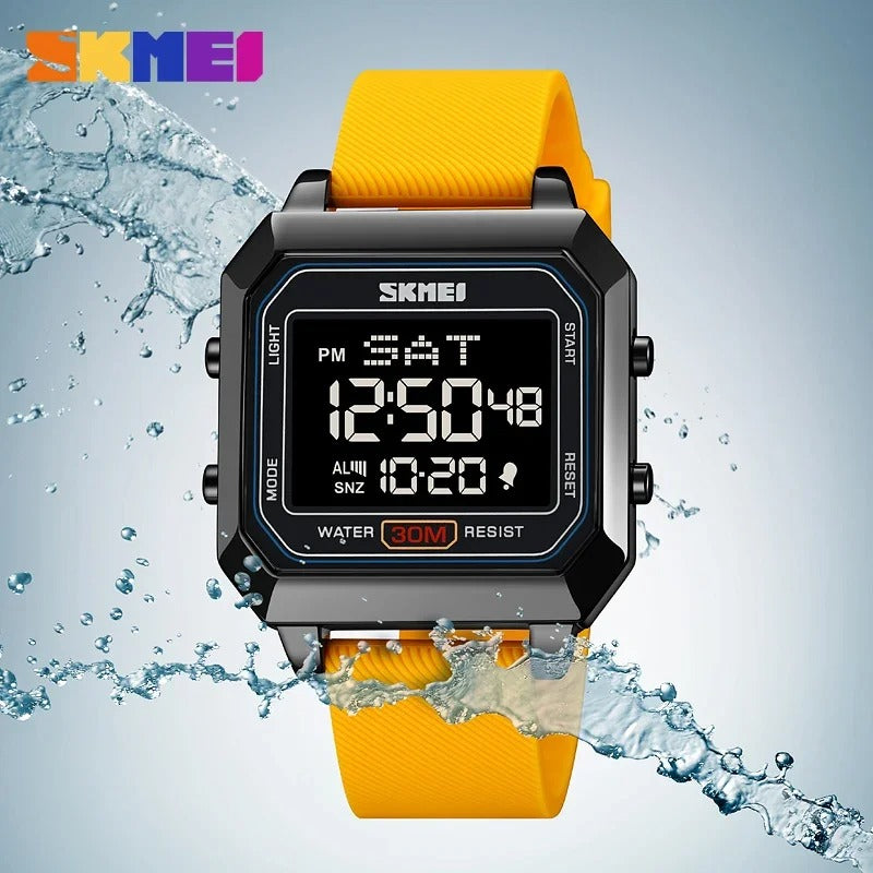 Skmei - 2150 - Digital Electronic Sports Watch - black/yellow image 2