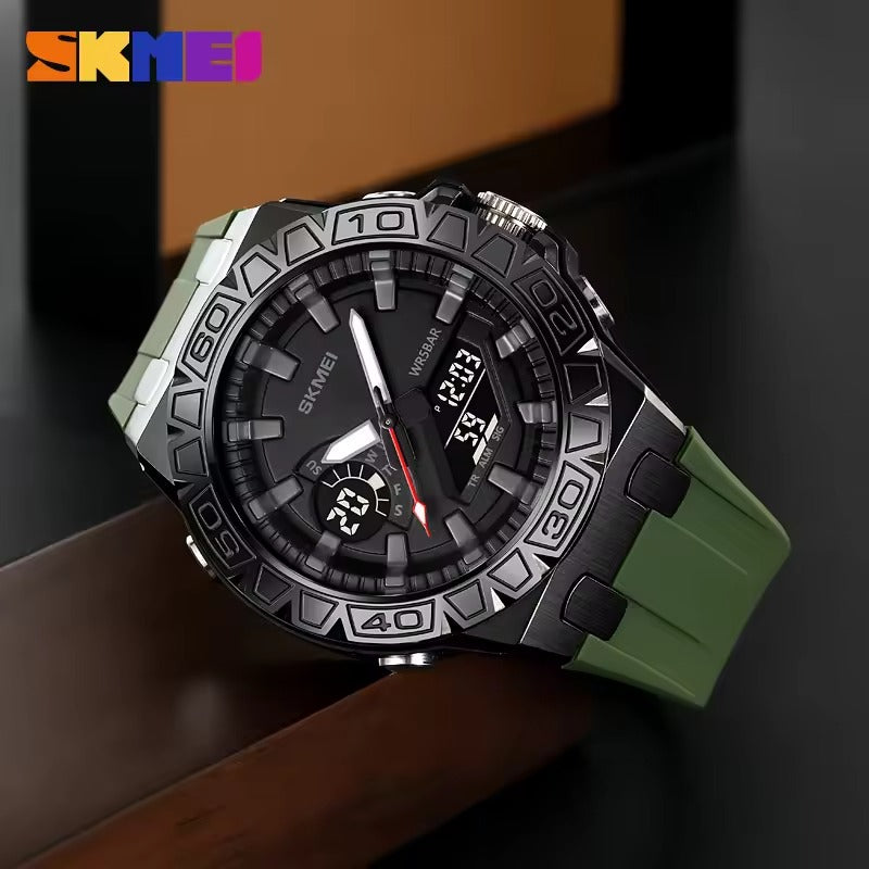 Skmei - 2276 - S-shock Sport Watch - Army/Green image 2