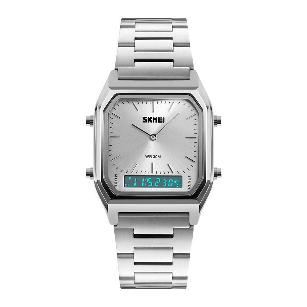 Skmei - 1220 - Dual Time Sports Watch - Silver image 0