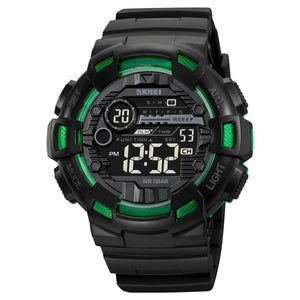 Skmei - 2110 - Advanced Digital Functions Watch - Black/green transparent image 0