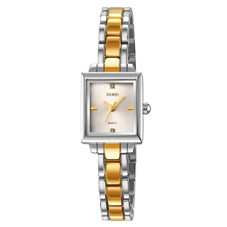 SKMEI - 2315 - Women Vintage Quartz Watch - silver/gold image 3