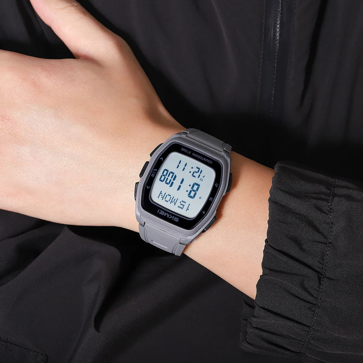 SKMEI - 2441 - Smart Digital Sports Watch - Grey image 2