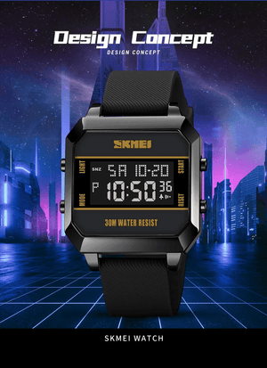 Skmei - 1848 - Waterproof LED Luminous - Black image 1