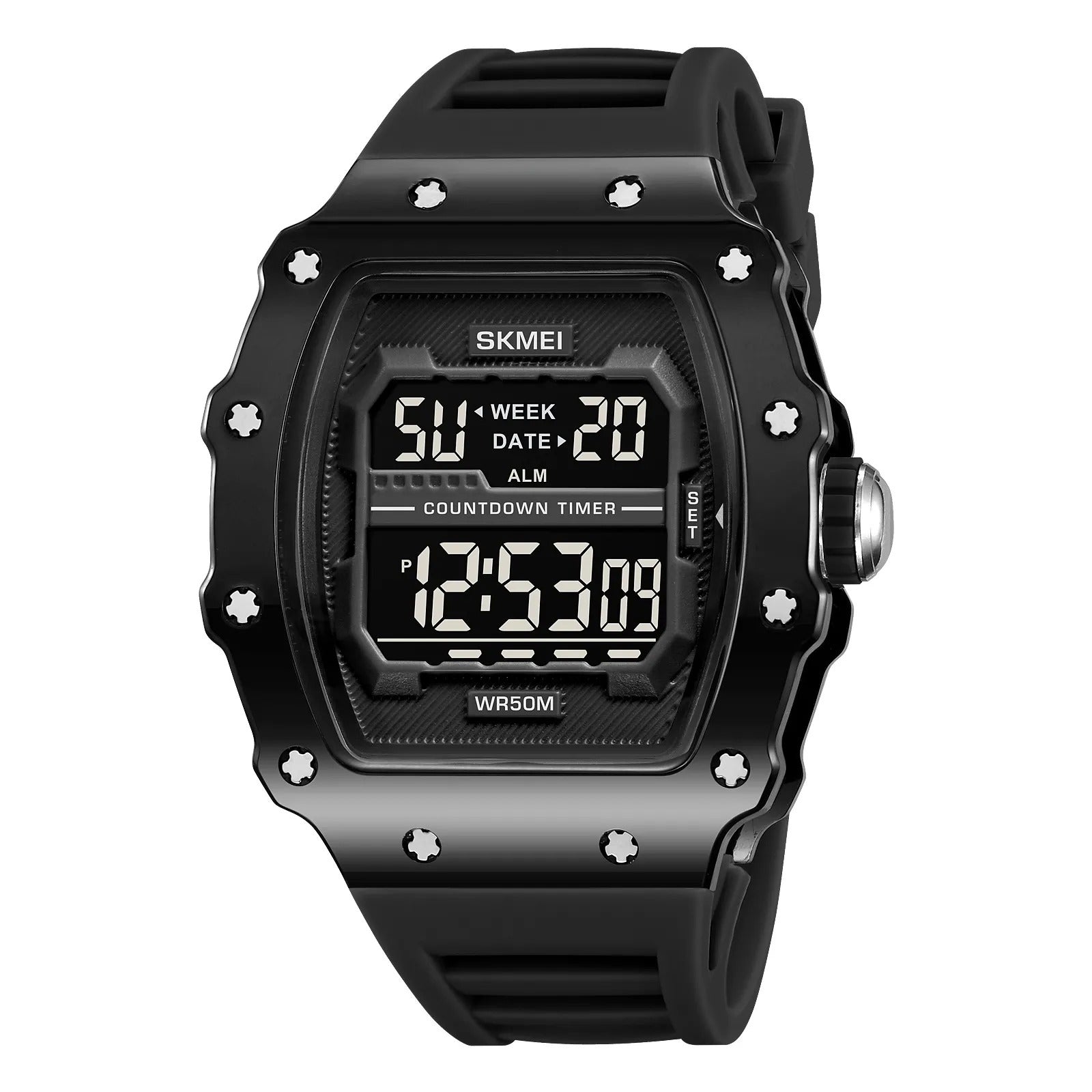 SKMEI 2296 Digital Sports Countdown Timer Watch - bright/black/black image 0