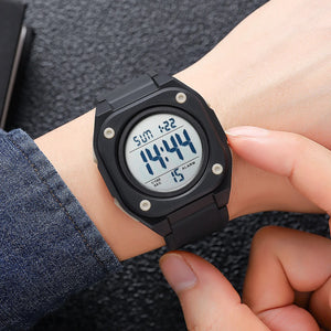 Skmei - 2160 - Smart Digital Functions Watch - black/apricot image 2