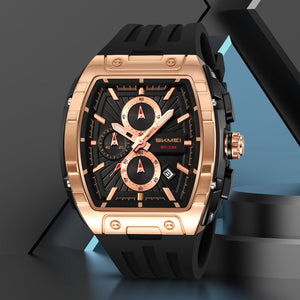 SKMEI - 2363 - High Quality Luxury Watch - Rosegold image 2