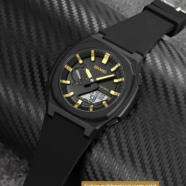 Skmei - 2091 - Digital Analog - Black/Gold-White image 2