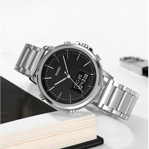 Skmei - 1652 (Chain) - Multifunctional Waterproof - Silver/Black-Steel image 0