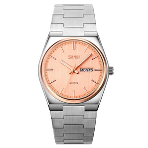 SKMEI 9288 Business Class Luxury Watch – Silver/RoseGold/Rose Gold