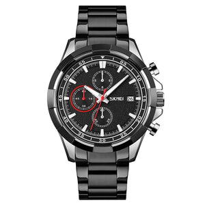 SKMEI - 9192 - Premium Chronograph Analog Watch - silver/black image 1