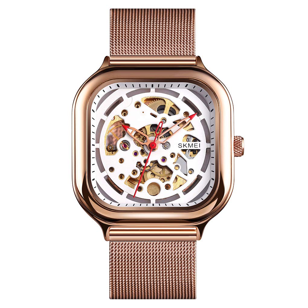SKMEI - 9184 - Premium Automatic Skeleton Watch - rose gold image 0