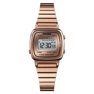Skmei - 1901 - Women Minimal Square Watch - RoseGold-Steel image 0