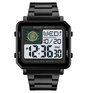 Skmei - 2033 - Bold Square Advanced Digital Functions Watch - black image 4