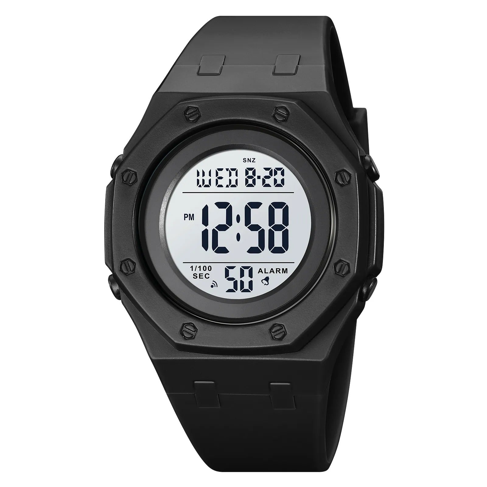Skmei 2048 Digital Sports Watch - black/white image 0