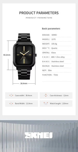 SKMEI - 2275 - 30m Waterproof Watch For Men - Black image 4