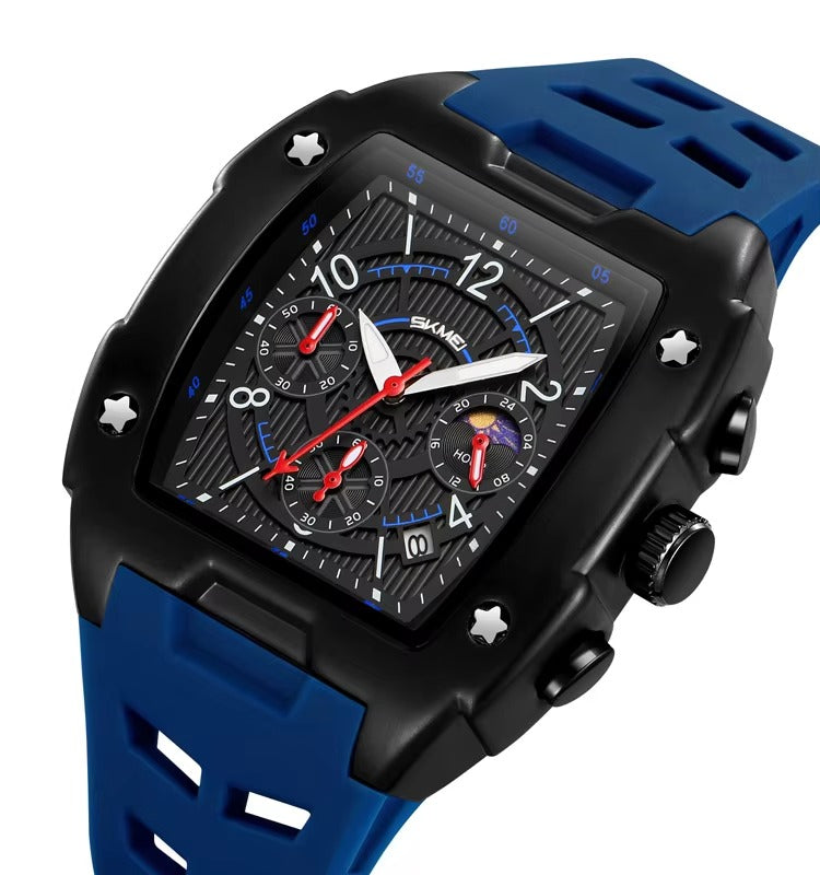 SKMEI - 9345 - Multifunctional Chronograph Quartz Watch - blue image 0