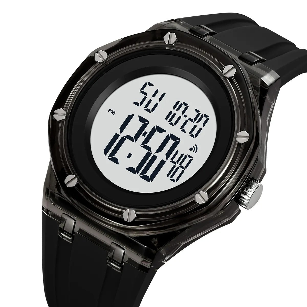 Skmei - 2489 - Stealth Core Digital Watch - Black/White image 0