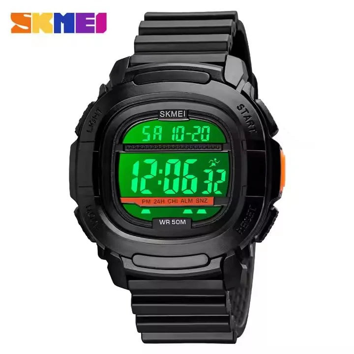 Skmei - 1657 - Sports 50M Waterproof Digital - Black/White image 2
