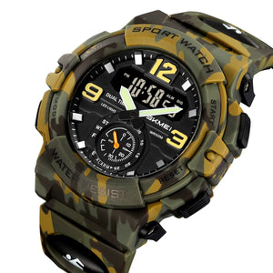 Skmei - 2341 - Power Strike Dual Display Watch - Army Green Camo image 0