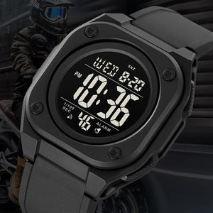 Skmei - 2160 - Smart Digital Functions Watch - black-black image 7