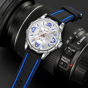 SKMEI 9342 Racing Analog Quartz Sports Watch - blue image 1