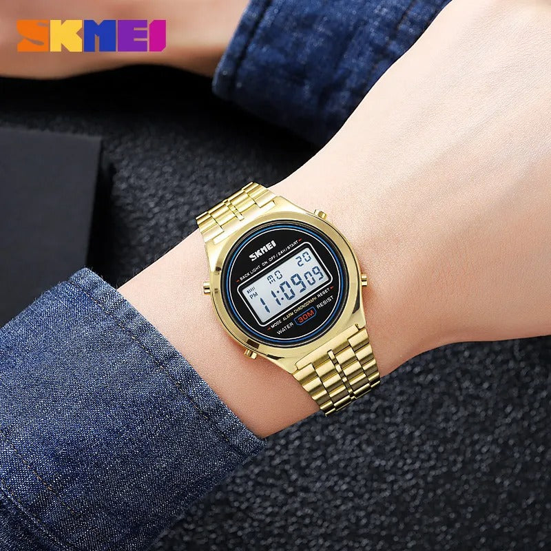 Skmei 2146 Luminous 50m Waterproof Mutifunctional - Gold image 3