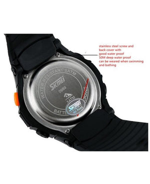SKMEI - 0989 - Functional Quartz Digital Watch - black image 2