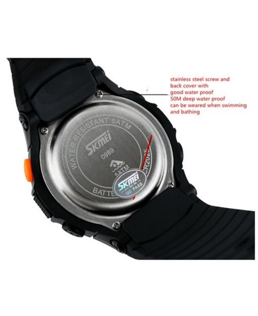SKMEI - 0989 - Functional Quartz Digital Watch - black image 2