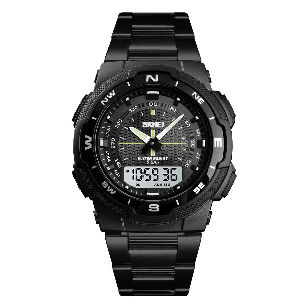 Skmei - 1370 - Navitech Dual Display Watch - Black/White image 1