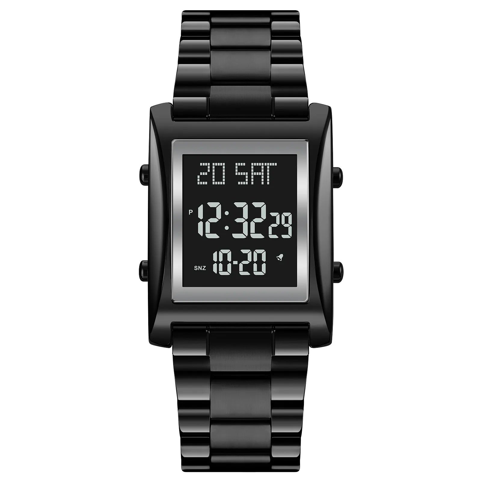 SKMEI 1812 Compact Square Digital Watch - Black/black image 0