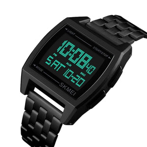 SKMEI - 1368 - Digital Electronic Male Clock Military Sports Watch - black image 2