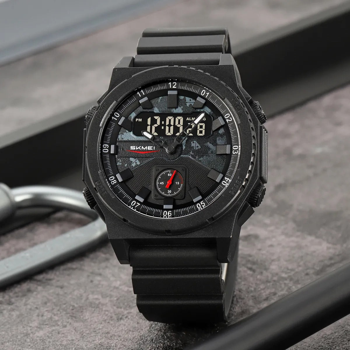 SKMEI - 2355 - Tactical Sports Digital Watch - Black image 3