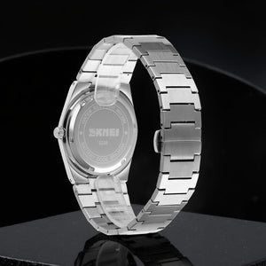 Skmei 9288 – Business Class Luxury Watch – Silver/RoseGold/Rose Gold image 2