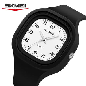 SKMEI - 2501 - High Quality Luxury Watch - Black/White image 1