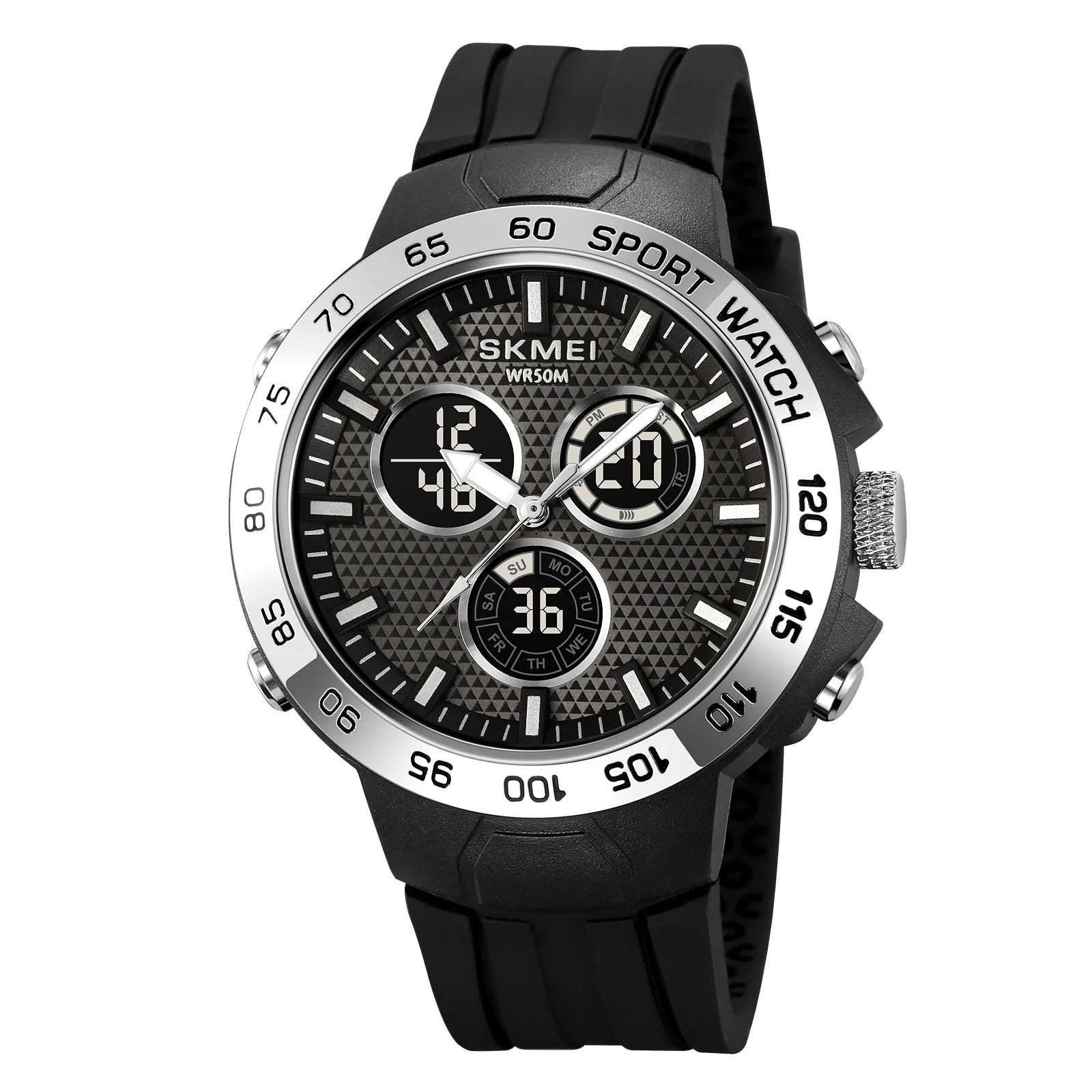 Skmei – 2106 – Bold Sports Edition Watch – Silver image 0