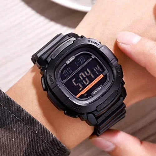 Skmei - 1657 - Sports 50M Waterproof Digital - Black/Black image 2