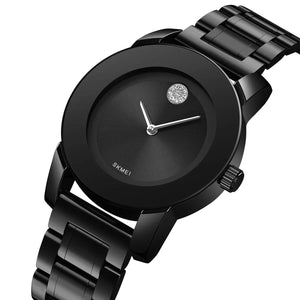 Skmei - 2176 - Women Minimal Quartz Timepiece - black image 1