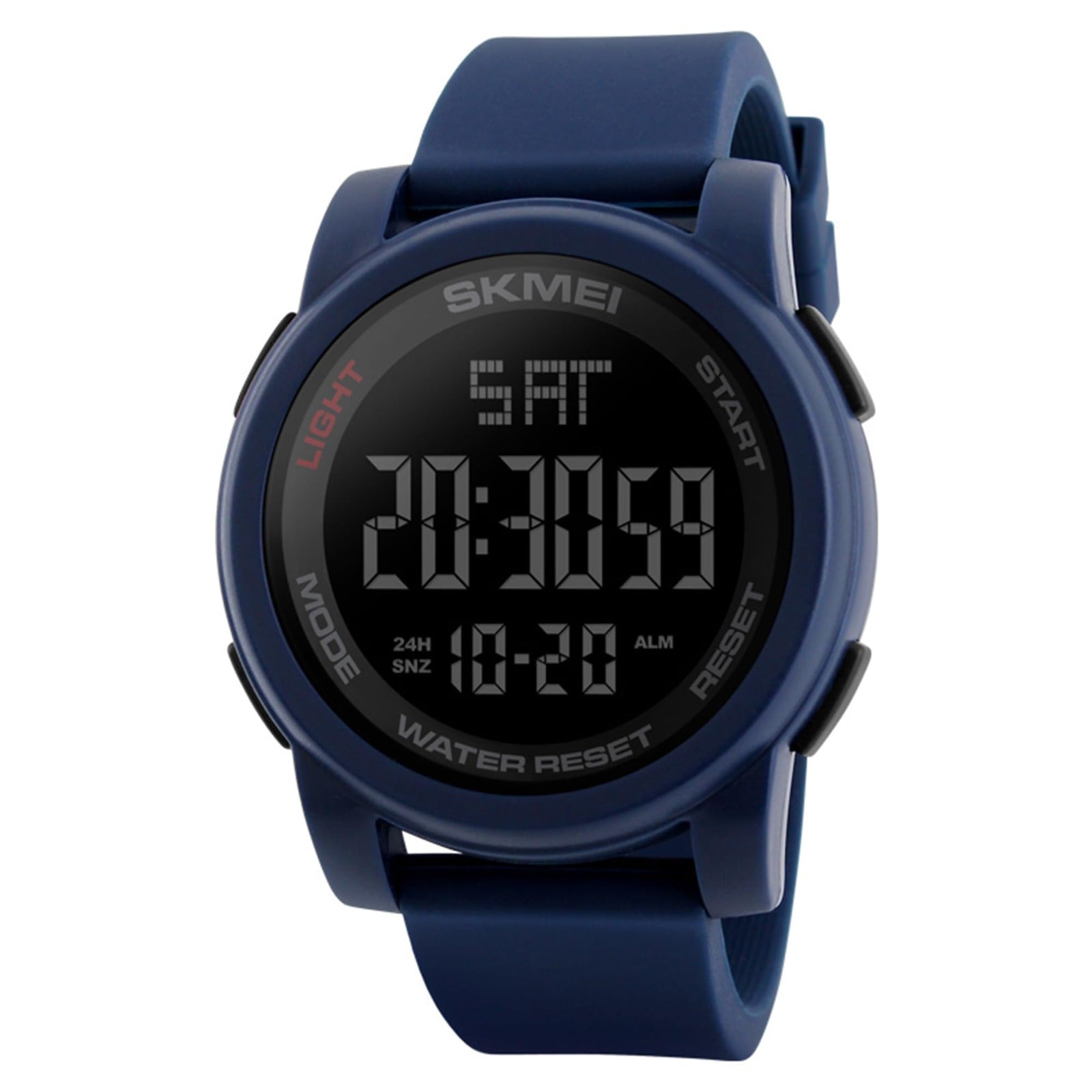 SKMEI - 1257 - Digital Dial Silica Gel Strap Watch for Men - blue image 0
