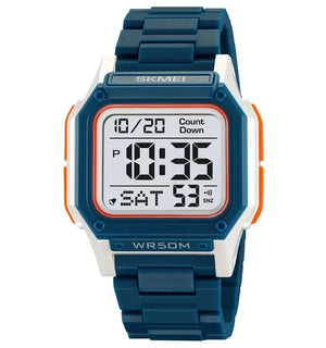 Skmei - 2264 - Multifunctional Sport Watch - Blue/White image 2