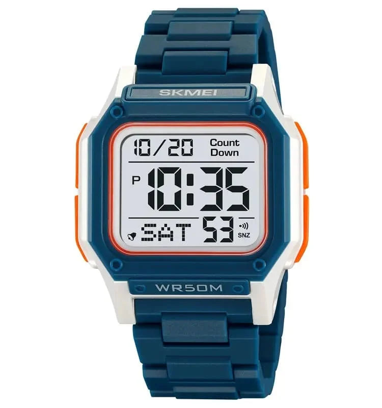 Skmei - 2264 - Multifunctional Sport Watch - Blue/White image 2