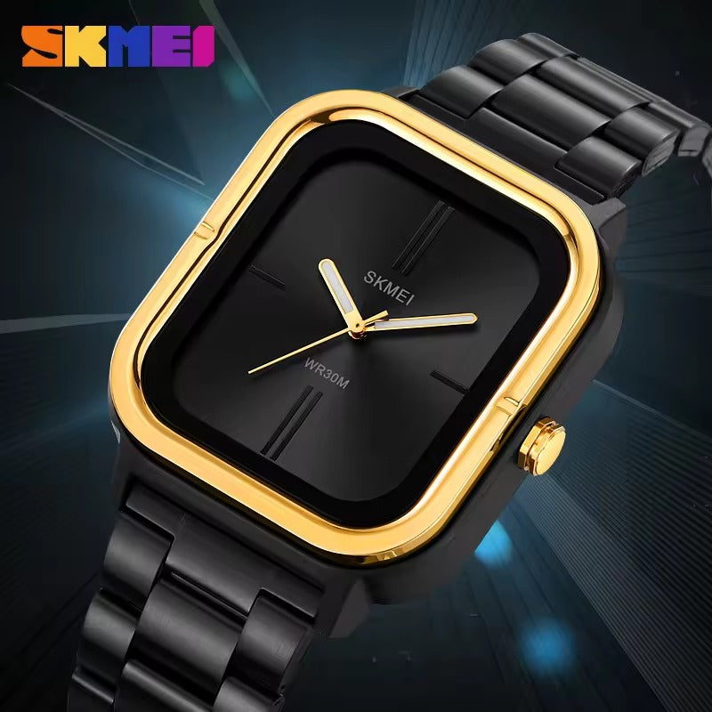 SKMEI - 2275 - 30m Waterproof Watch For Men - Gold image 1