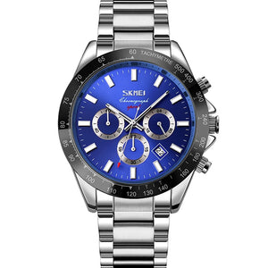 SKMEI - 9259 - High Quality Luxury Watch - Silver/Blue image 0