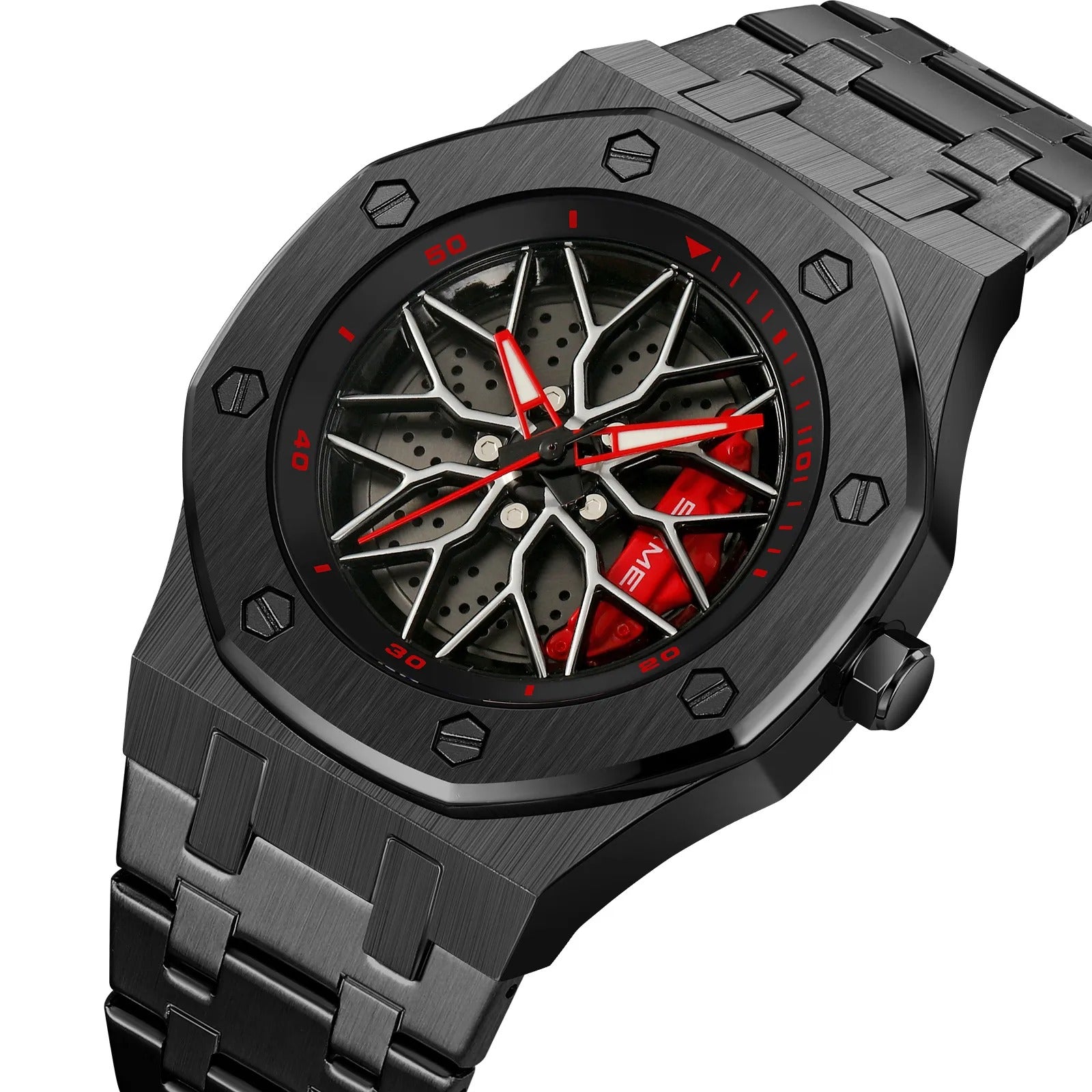 SKMEI - 2359 - Rotating Wheel Sports Edition Watch - black-steel image 0