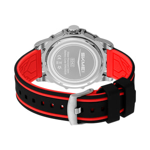 SKMEI 9342 Racing Analog Quartz Sports Watch - Red image 3